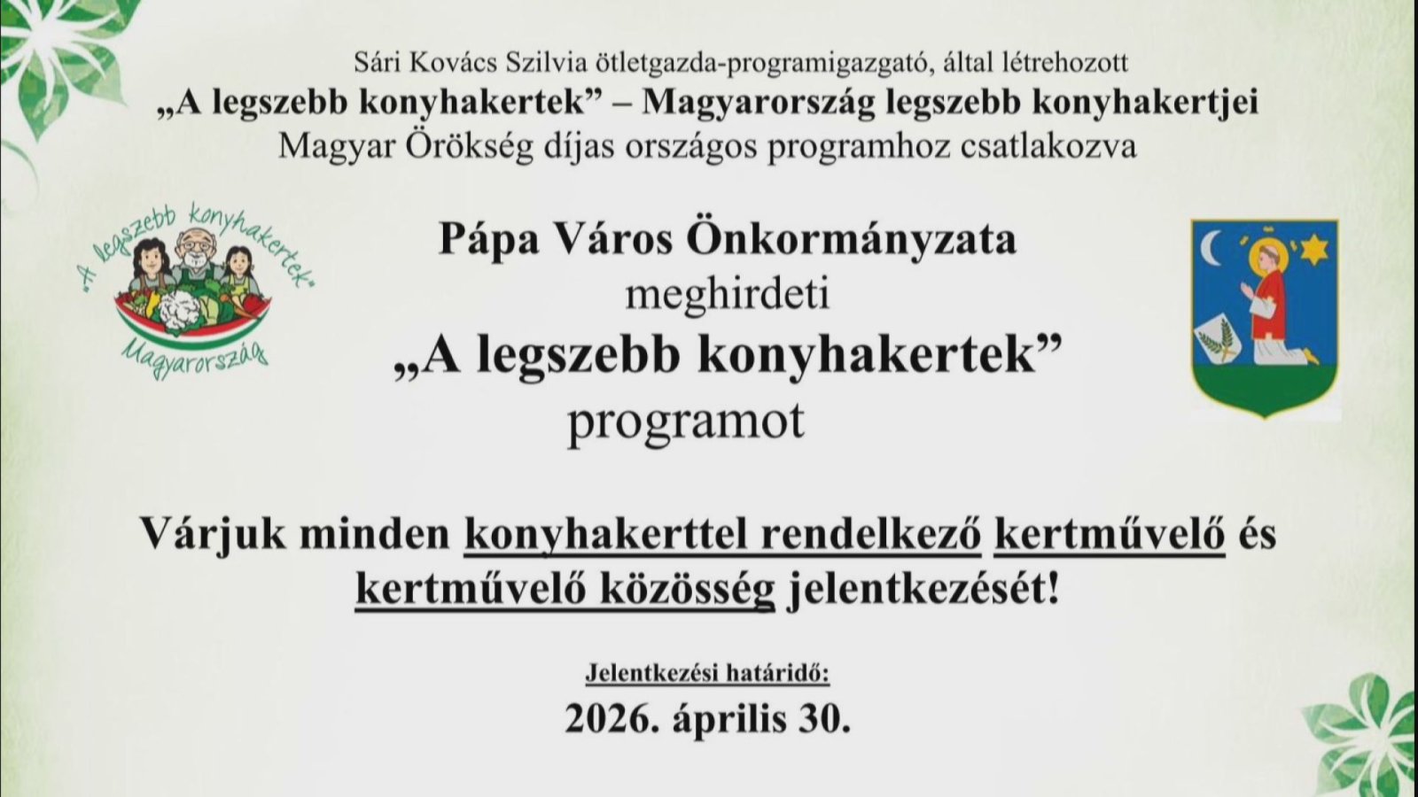 Mutasd meg a kerted!