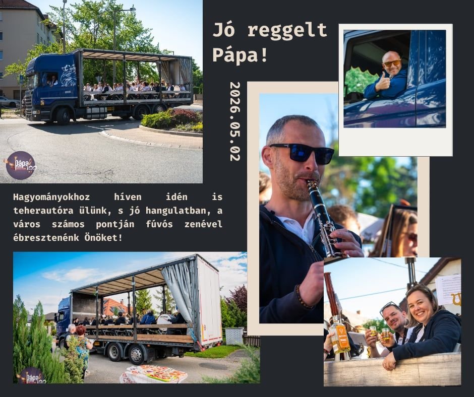 Fúvós ébresztővel indul a szombat Pápán  Mutatjuk az útvonalat