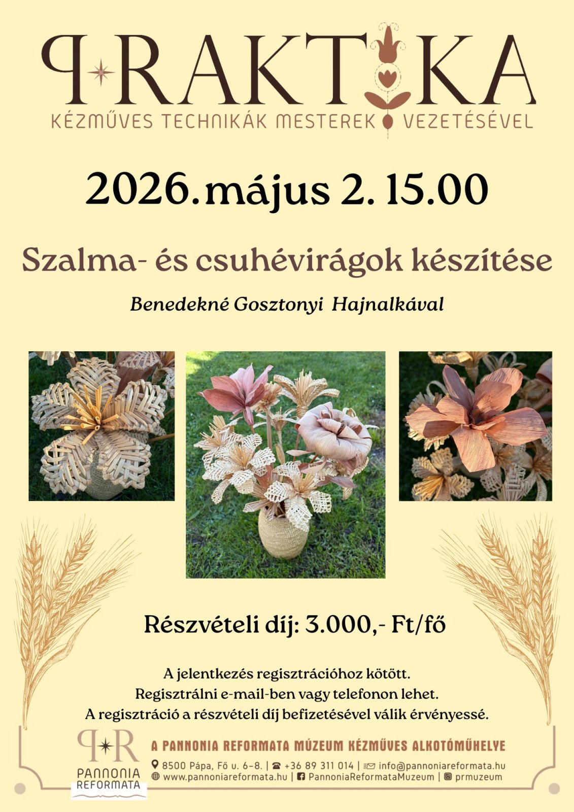 PRaktika - Szalma- és csuhévirágok készítése